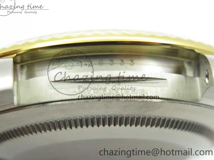 MiroTime 0519 DateJust 41 SS YG 126333 Fluted Bezel DJF Best Edition 904L Steel Gray Dial Green Roman Markers on Jubilee Bracelet A Seasonal 3194